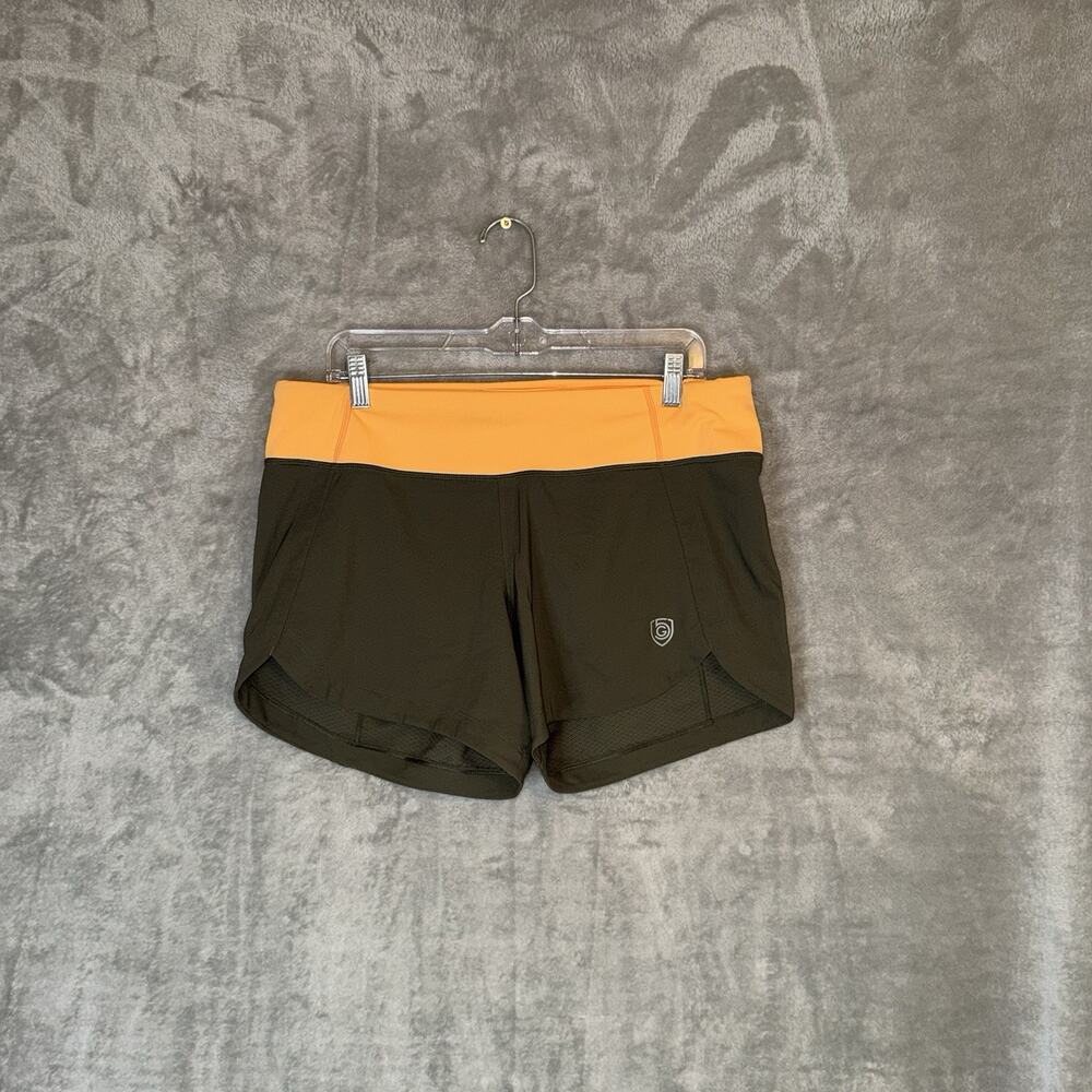 Goal Five Excel Training Shorts Green Orange Size Large Running Gym